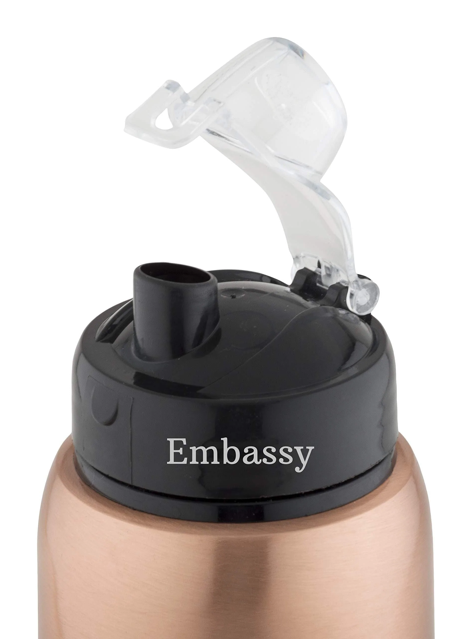 EMBASSY PREMIUM COPPER WATER BOTTLE, SIPPER, 600 ML, PACK OF 2 - LEAK-PROOF, JOINTLESS AND PURE COPPER - Image 2