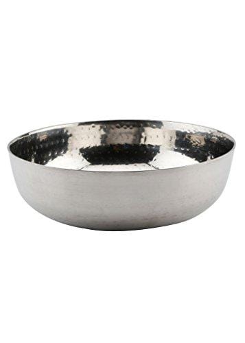 EMBASSY STAINLESS STEEL HAMMERED TASLA/KADHAI (WITHOUT HANDLE), 2500 ML (SIZE 12) - Image 2