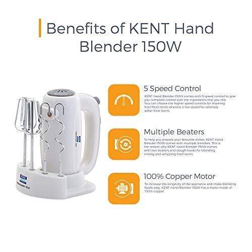 KENT HAND BLENDER-WHITE - 150 WATTS - Image 5