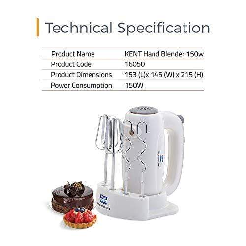 KENT HAND BLENDER-WHITE - 150 WATTS - Image 4