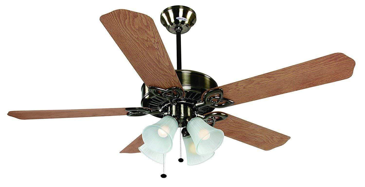 ORIENT ELECTRIC SUBARIS 1300MM UNDERLIGHT CEILING FAN - ANTIQUE BRASS
