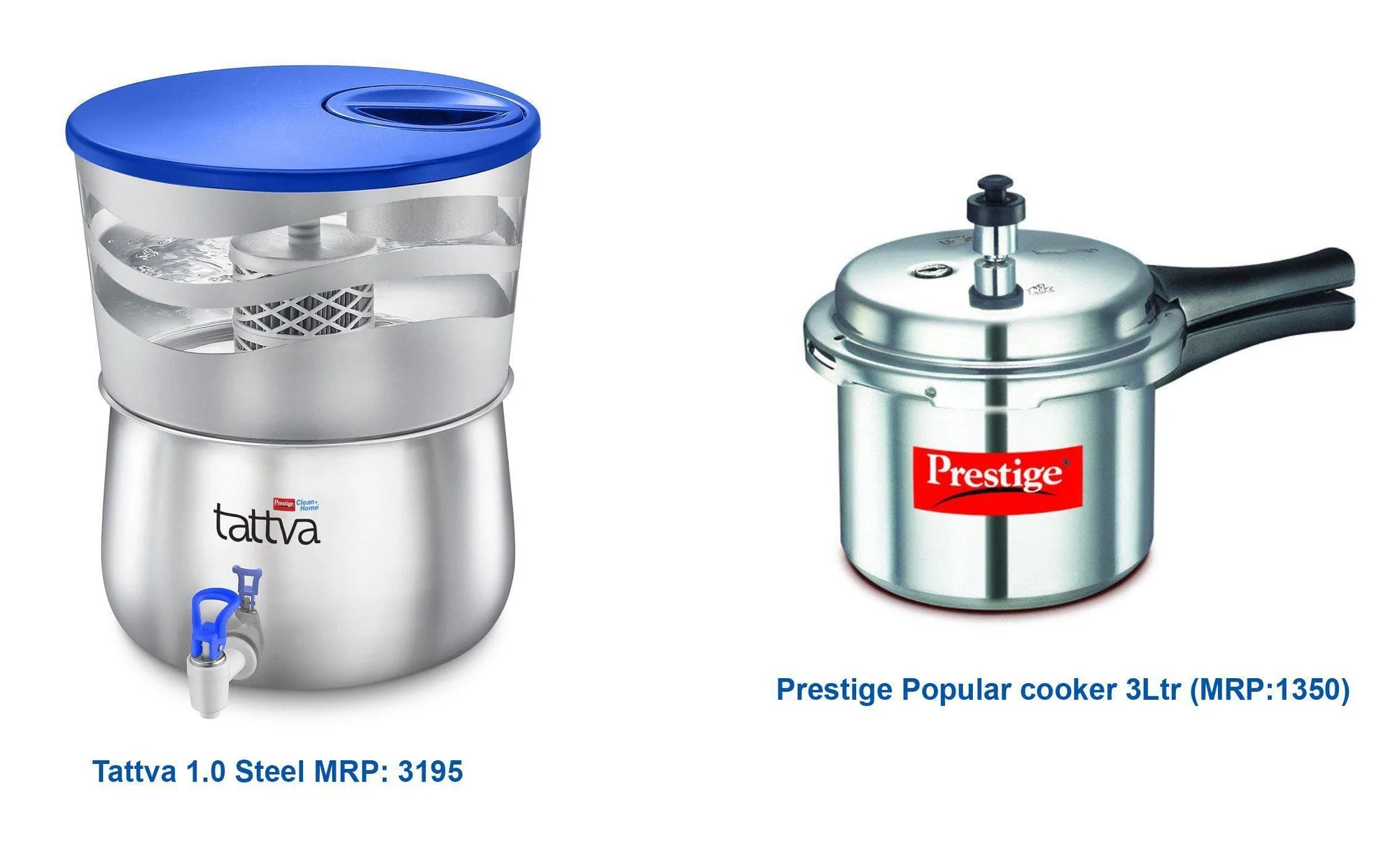 TTK PRESTIGE TATTVA 16-LITER WATER PURIFIER - TATTVA 1.0 STEEL