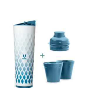 Vaya Drynk - 600 ml - Ice Crystal - (Sipper + Gulper Lid)