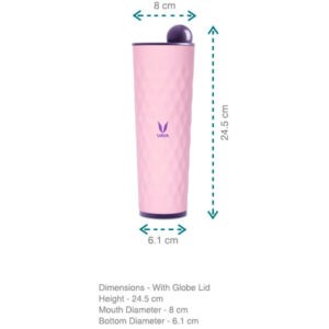 Vaya Drynk - 600 ml - Pink - with Globe Lid