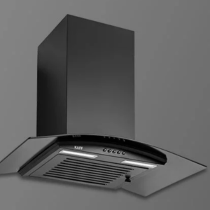 MAX BF 60- Kitchen Chimney, Heavy Duty Single Baffle Filter in Black Finish