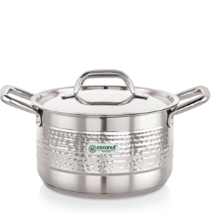 Coconut Elementary Stainless Steel Hammered Design Capsulated Stockpot For Cook n Serve - 1 unit 20cm