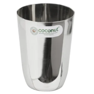Coconut Stainless Steel Citrus Water Glass Set of 6 - Capacity 250ml each, Heavy Gauge, Durable, Food Grade, BPA Free, Glasses For Serving Water / Juice / Beverages, Lemonade, Model - A35 Citrus Glass