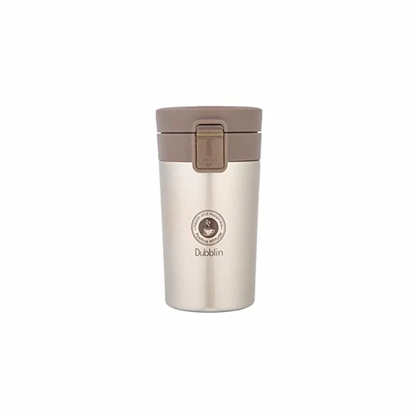 Dubblin Frappe Stainless Steel Tea Coffee Mug | 300ml | Golden