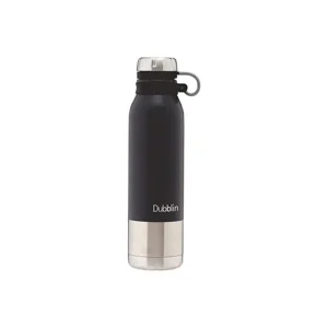 Dubblin Crown Premium Stainless Steel Water bottle Black