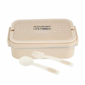 Dubblin Brunch Stainless Steel Lunch Box - Insulated Airtight Cream