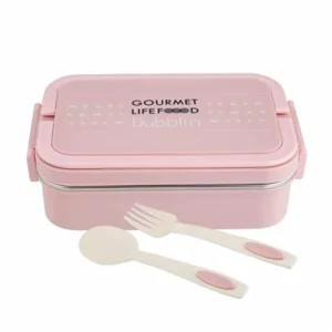 Dubblin Brunch Stainless Steel Lunch Box - Insulated Airtight Pink