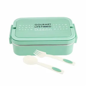 Dubblin Brunch Stainless Steel Lunch Box - Insulated Airtight Green