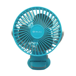 Bajaj Rechargeable Pygmy Mini Personal Fan 110mm - Cerulean Blue