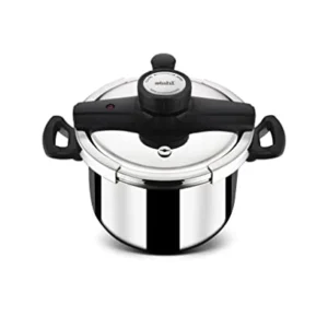 Stahl Triply Stainless Steel Versatil Cooker with Steel and Glass Lid, 5 L