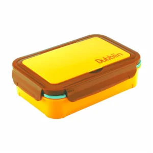 Dubblin Buffet Stainless Steel Lunch Box clip type with inner container - Yellow