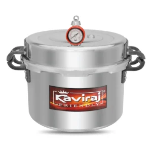 Kaviraj Bawarchi 30L Commercial Aluminium Pressure Cooker - Outer Lid - Made in India