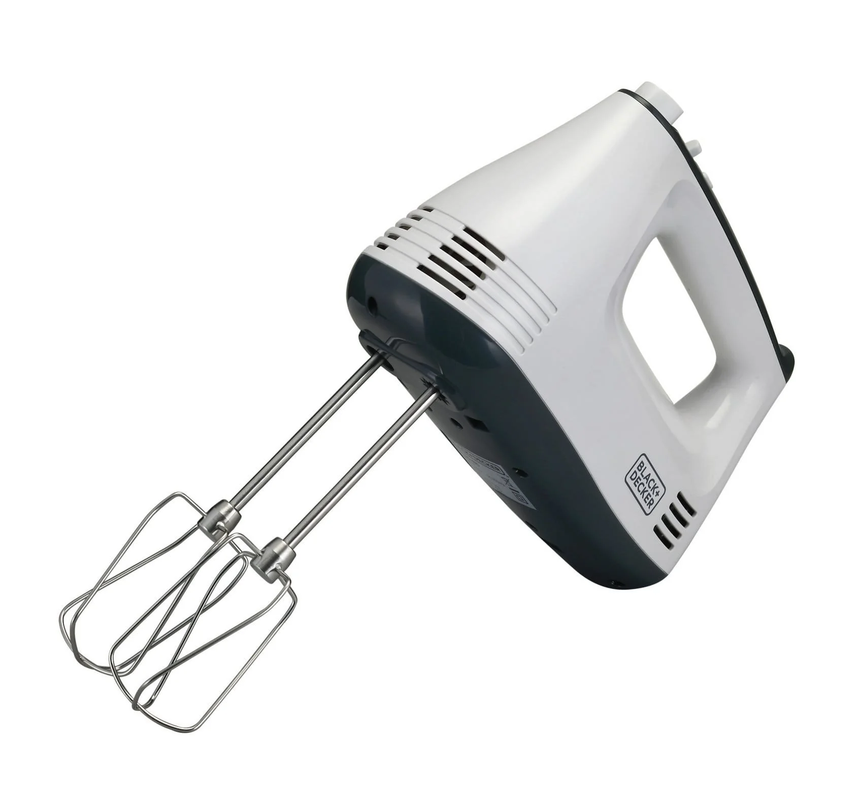 Black+Decker M350 300-Watt Hand Mixer (White/Grey)