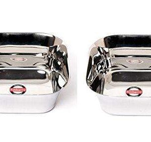 Embassy Russian Serving Bowl, Size 1, 700 ml, 15.4 cms (Pack of 2, Stainless Steel)