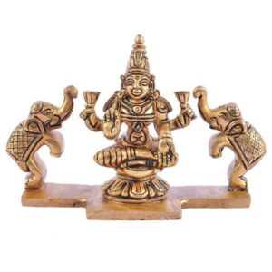 Brass Gajalakshmi Idol Medium
