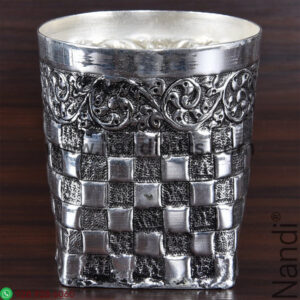 Antiq German Silver Lakshmi Kuncham 3inch