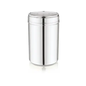 Mukti Stainless Steel Kitchen Storage Jar with See-Through Lid for Easy Identification - 1300ml