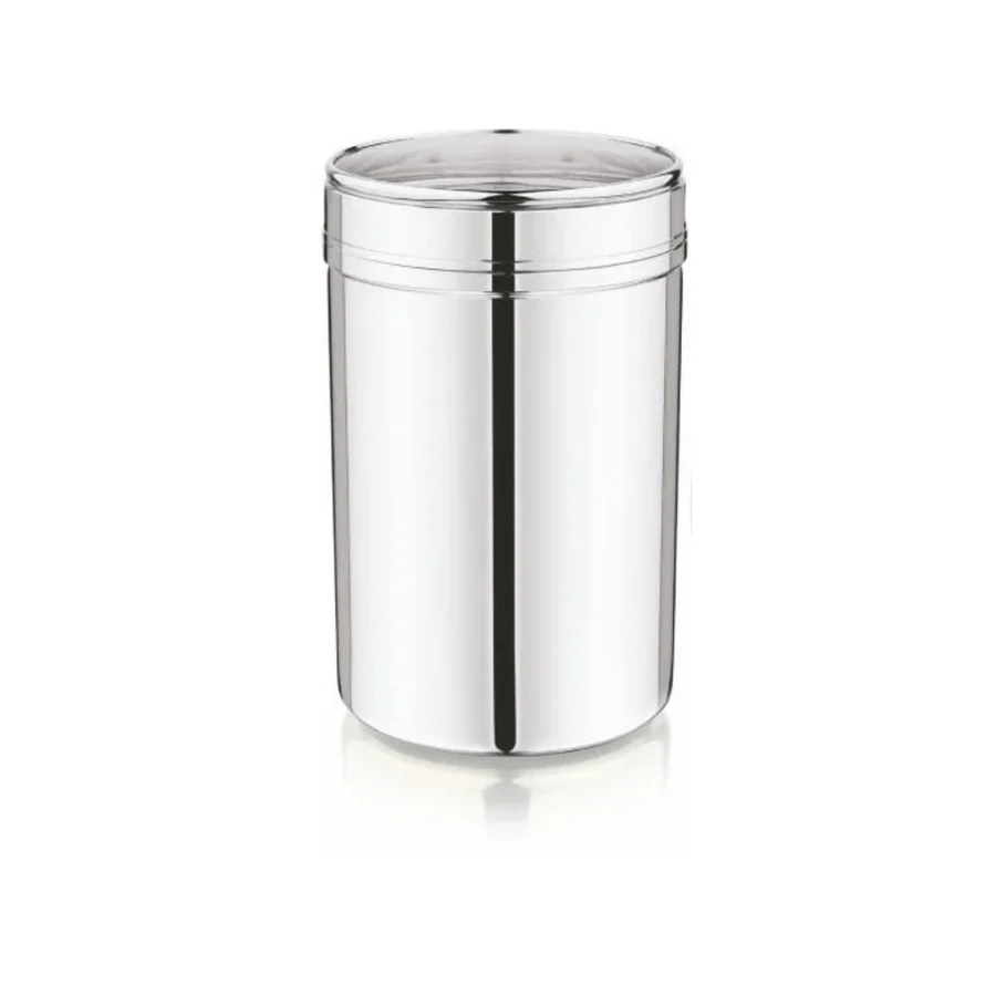Mukti Stainless Steel Kitchen Storage Jar with See-Through Lid for Easy Identification - 1300ml