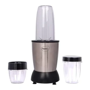 Pigeon  900 Watts Nutri Mixer with 3 Food Grade Jars || Smoothie/Juicer Jar 0.8 Litre|| Multipurpose Jar 0.5 Litre|| Dry Grinding Jar 0.2 Litre (Additional Sipper Cap Attachment), Silver