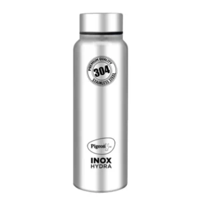 Pigeon Inox Hydra Plus Stainless Steel Water Bottle | Silver | Size 700ml