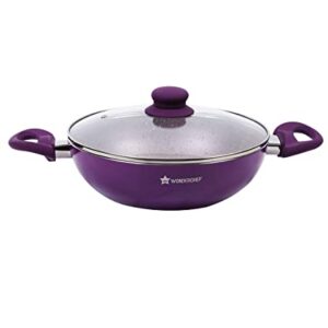 Wonderchef Royal Velvet Non-Stick Wok with Lid Size 26cm/3.2L