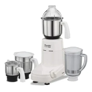 Preethi Eco Plus Mixer Grinder 750 Watt with 4 Jars, 5 Year Warranty (White)