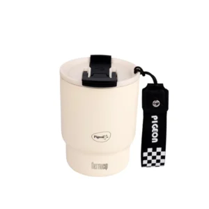 Pigeon Stainless Steel Vacuum Insulated Thermo Cup | 350 ml | White