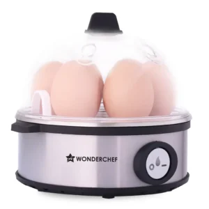 Wonderchef Essenza Instant Egg Boiler - 350W Stainless Steel with 7 Egg Capacity