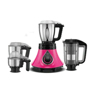 Preethi Storm Mixer Grinder 750 Watt with 4 Jars, 5 Yr Warranty, Handsfree (Pink)
