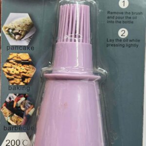 Silicone Oil Brush Bottle - High-Temperature Resistant & Refillable