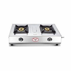 Preethi Elda Stainless Steel 2-Burner Gas Stove