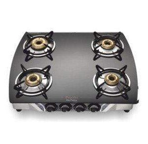 Preethi Jumbo - 4B SS Glass Top Gas Stove