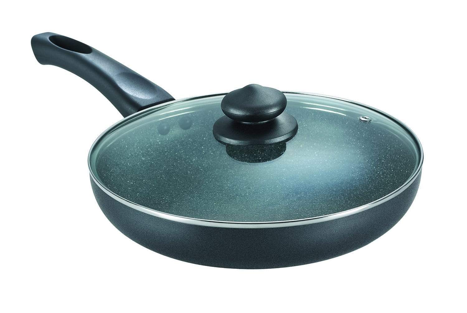Prestige Omega Deluxe Granite Omni FryPan With Glass Lid - 240 mm