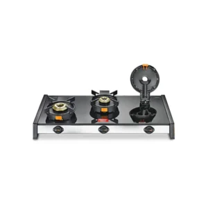 Prestige Svachh GTSV-02 Glass top, 3 Burner, With Liftable Burner Set