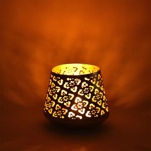 Diya/ Candle Votive Metal Pot Design