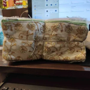 Purse embroidery Floral 1pc