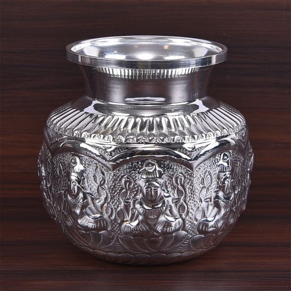 German Silver Kalash Ashtalakshmi Big