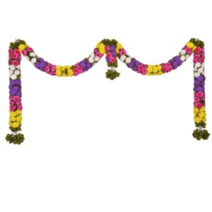 Kausthabha Sevanthi Doorset Multicolour