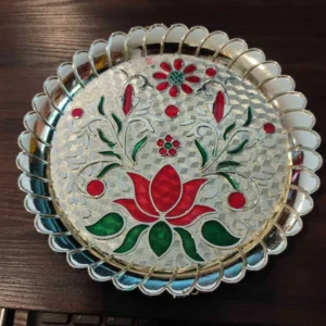 Flower Kumkum Plate
