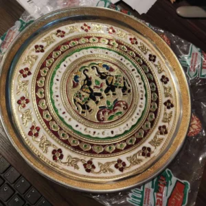 Minakari Pooja Thali 10inch