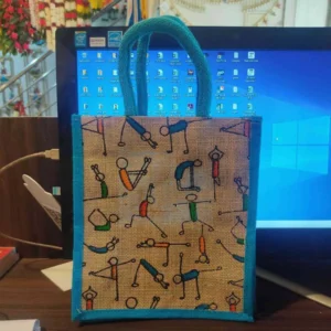 JUTE BAG 10X11 ASSORTED PRINTED