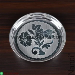 GS PLAIN ENGRAVE FLOWER PLATE 6inch