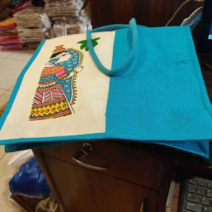 Jute Bag - Tribal Girl 16X18