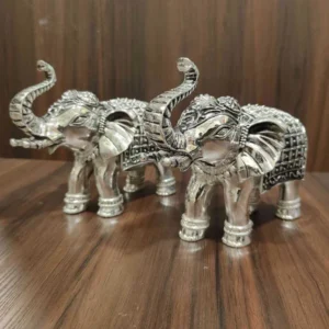 GS Antiq Elephant 5 Inch Pair
