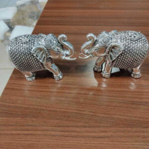 GS Antiq Elephant 4 Inch Pair