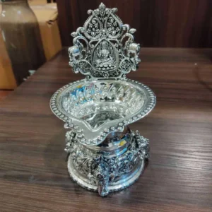 GS Antiq Lakshmi With Elephants Diya